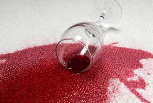 red-wine-stain UNPROTECTED CARPET